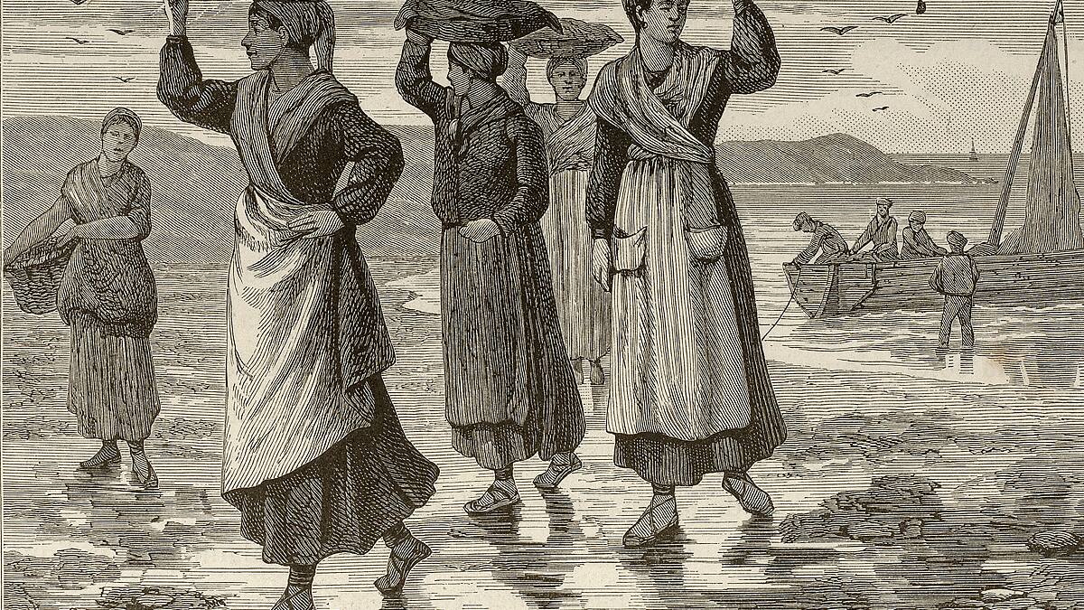 Bizkaia a través de la historia | Los oficios femeninos en la costa hace dos siglos