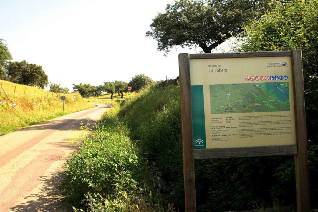 Señal de la Ruta La Lobera