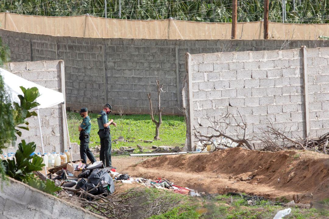 Terrenos en Las Rojas, Galdar, donde la Guardia Civil busca el cuerpo de una mujer, que podría haber sido víctima de un crimen machista. 