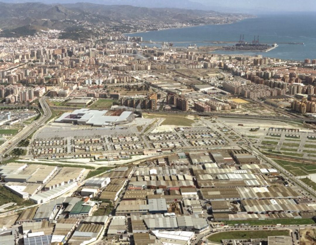 Vista aérea de Málaga