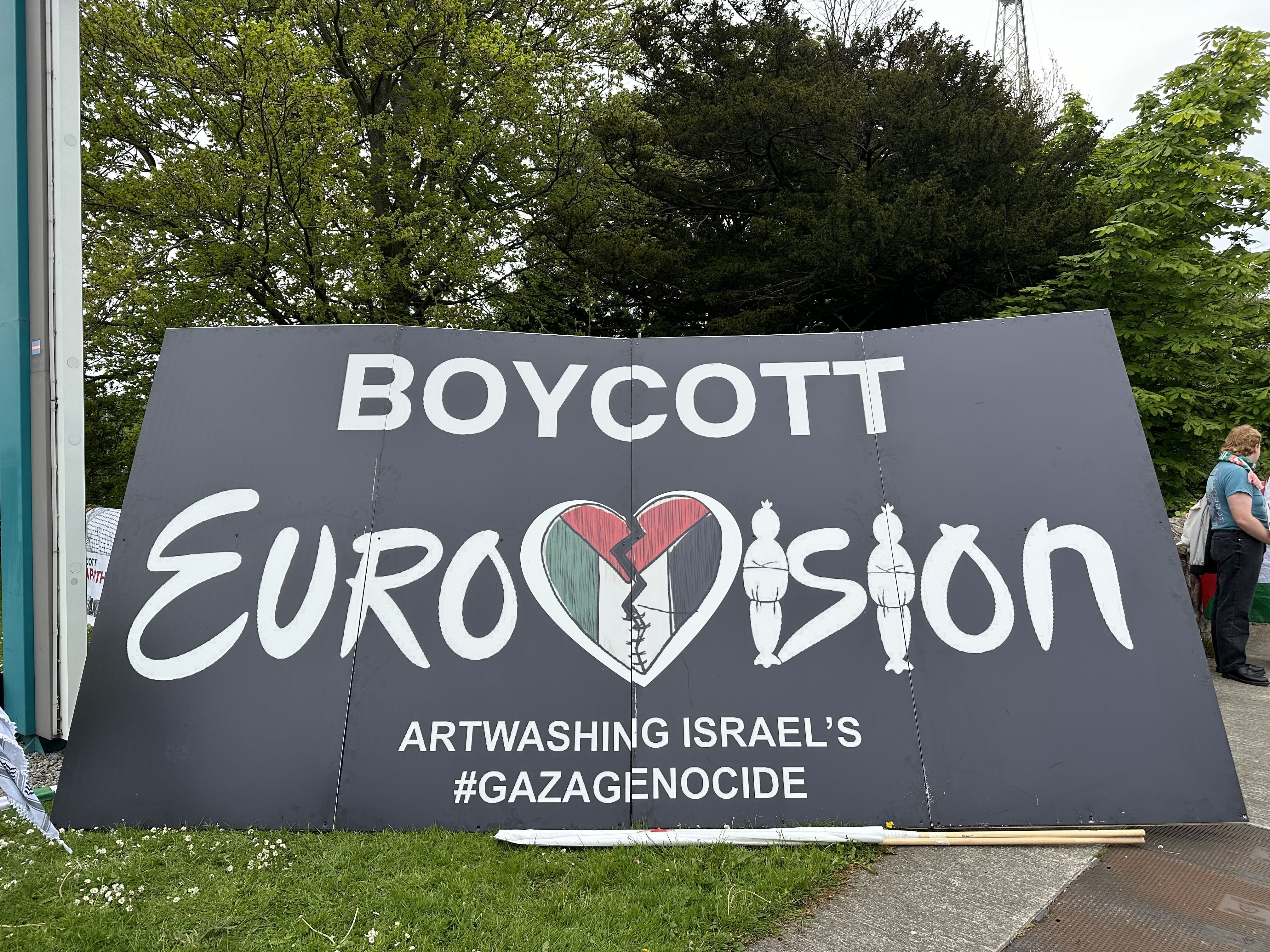 Protestas contra Eurovisión por la participación de Israel.