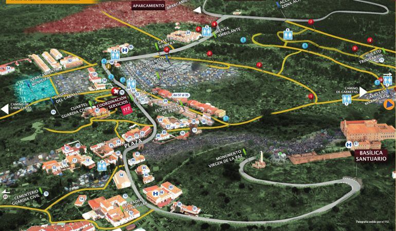 Plano del Cerro para la Romería 2018