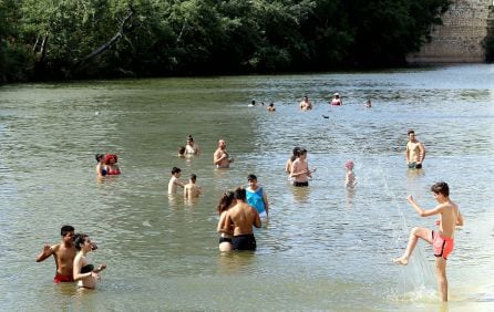 Foto de archivo de la playa de las Moreras de Valladolid