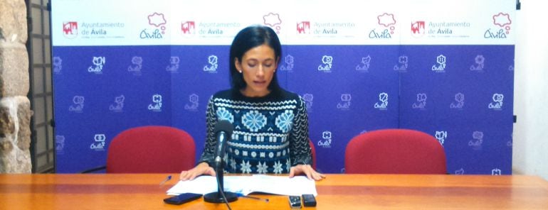 Patricia Rodríguez, portavoz del PP en el Ayuntamiento de Ávila