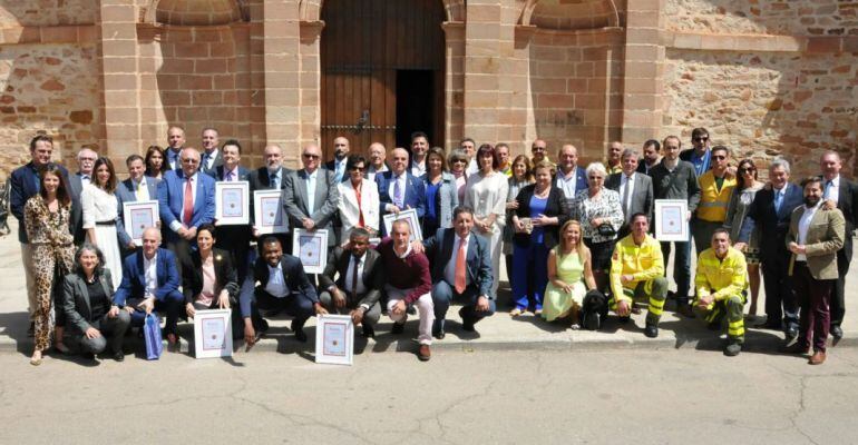 Galardonados con los Premios &#039;Corazón de Olavidia&#039; en una edición anterior.