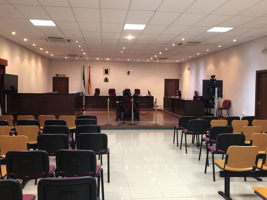 Sala de vistas de la Sección de Algeciras de la Audiencia Provincial de Cádiz.