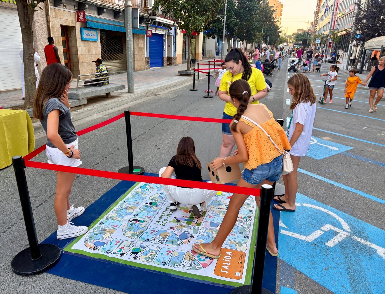 Actividades de las jornadas de movilidad sostenible de Binéfar.