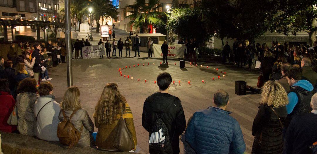 Una concentración anterior de la Red Jaén Ciudad Abierta.