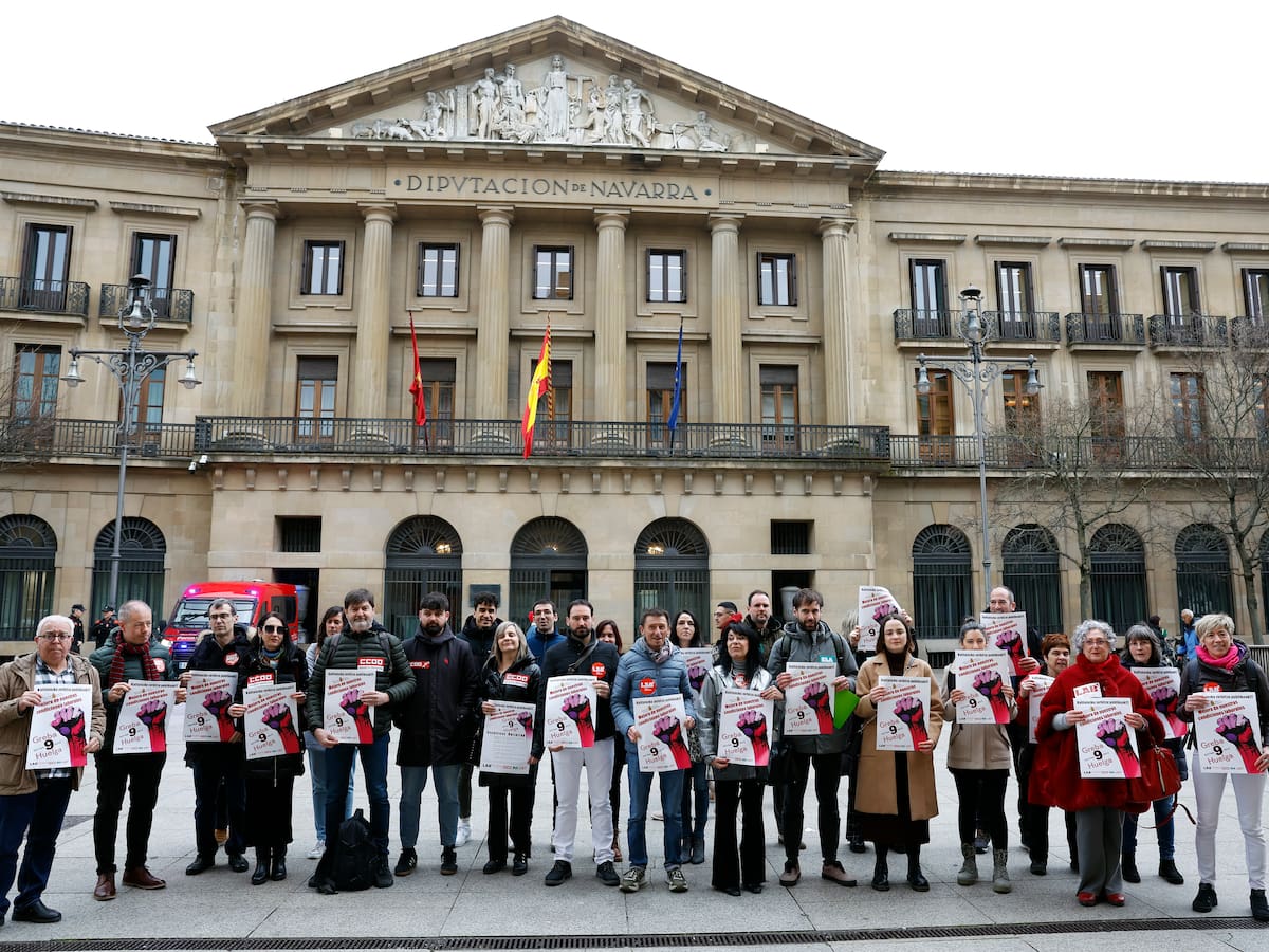 Registrada la huelga de empleados públicos en Navarra para el 9 de abril