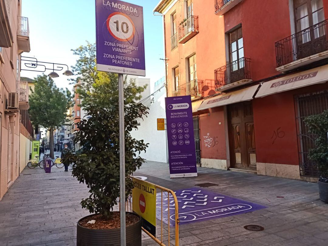 Zona de La Morada en Gandia 