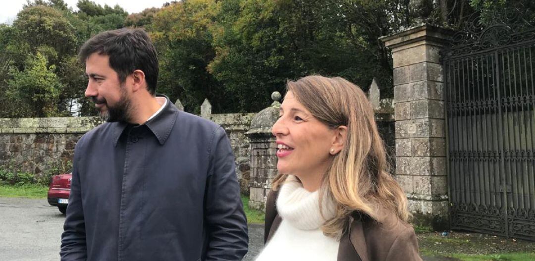 Galicia en Común en el Pazo de Meirás el día de la exhumación de Franco