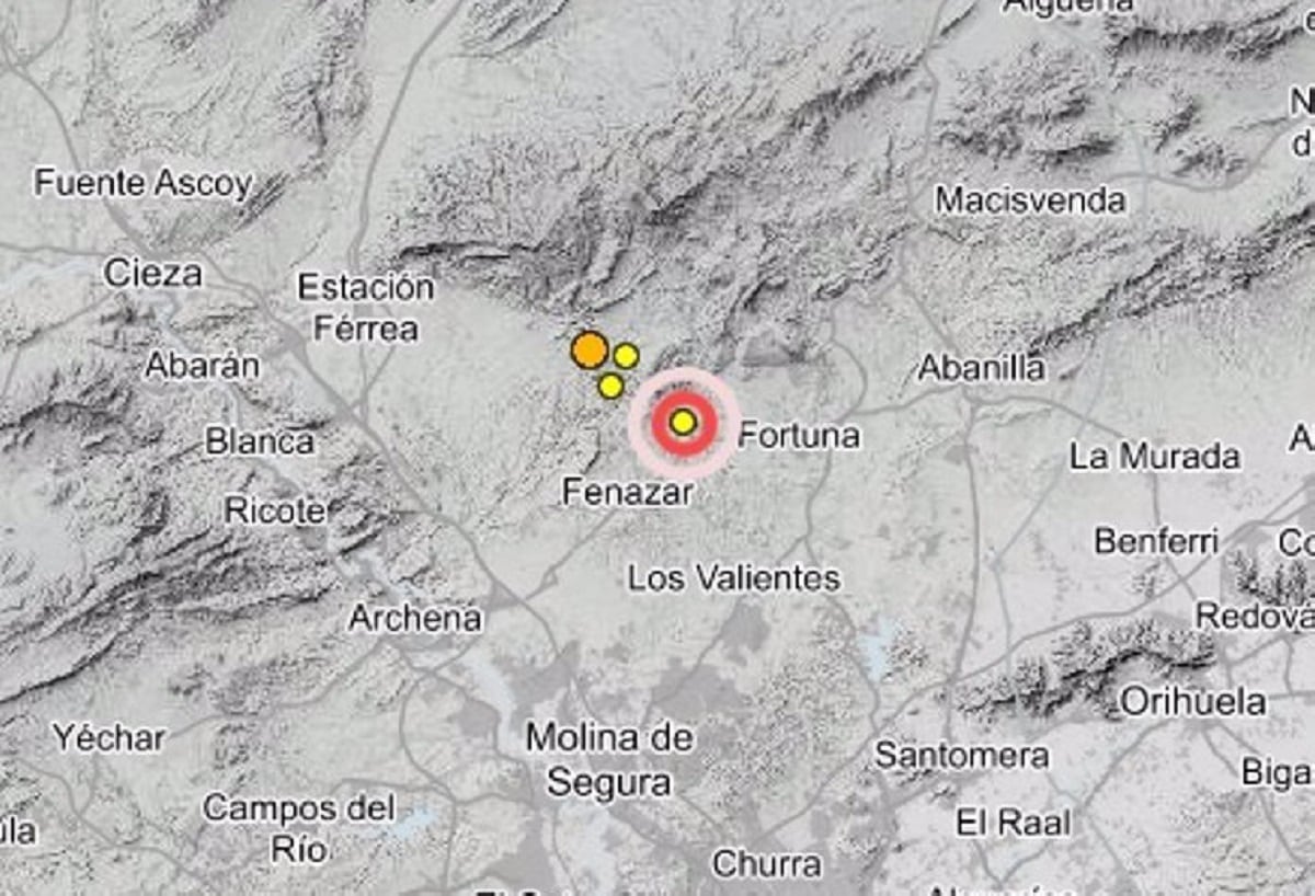 Fortuna (Murcia) registra 4 terremotos en nueve horas