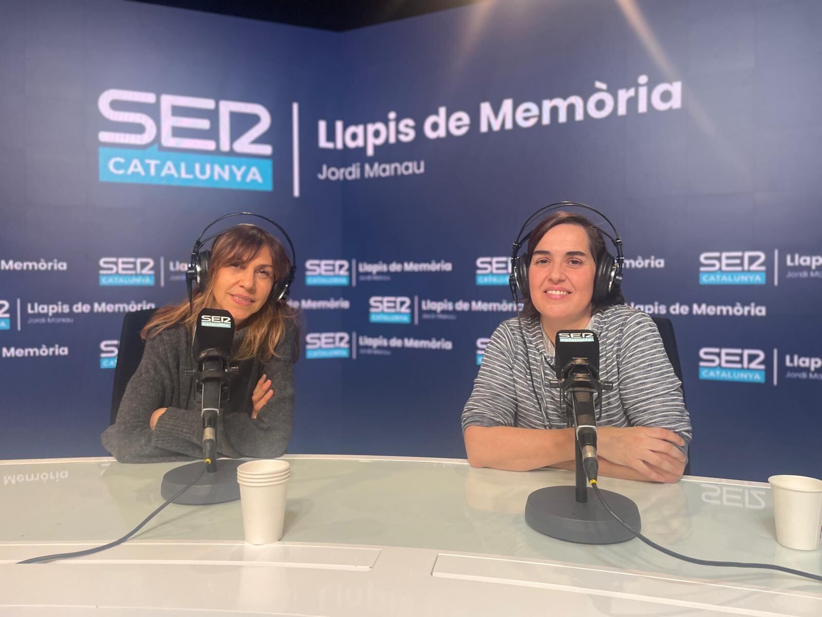 Cristina Puig i Anna Punsí al Llapis de Memòria