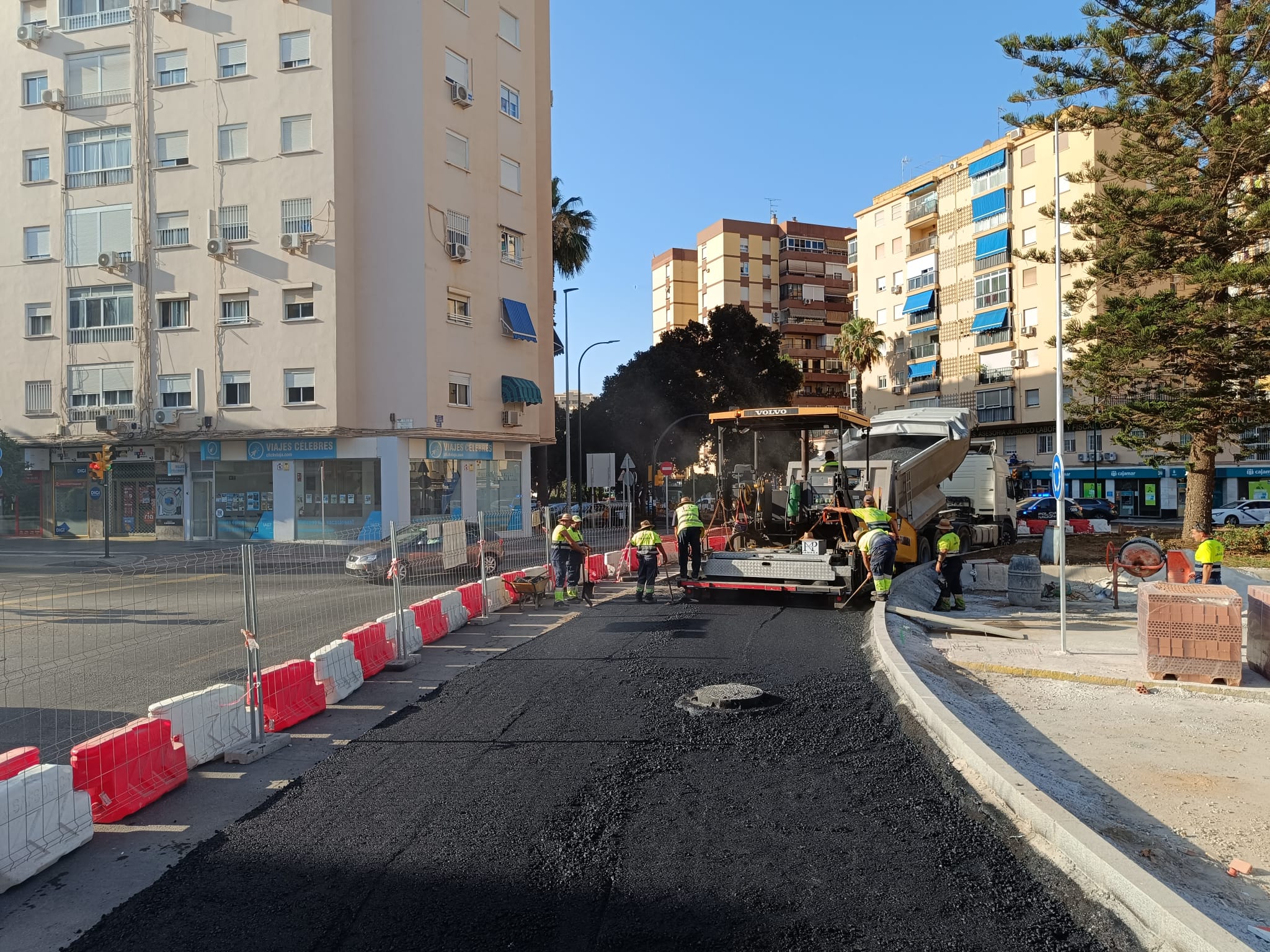 Obras en la glorieta