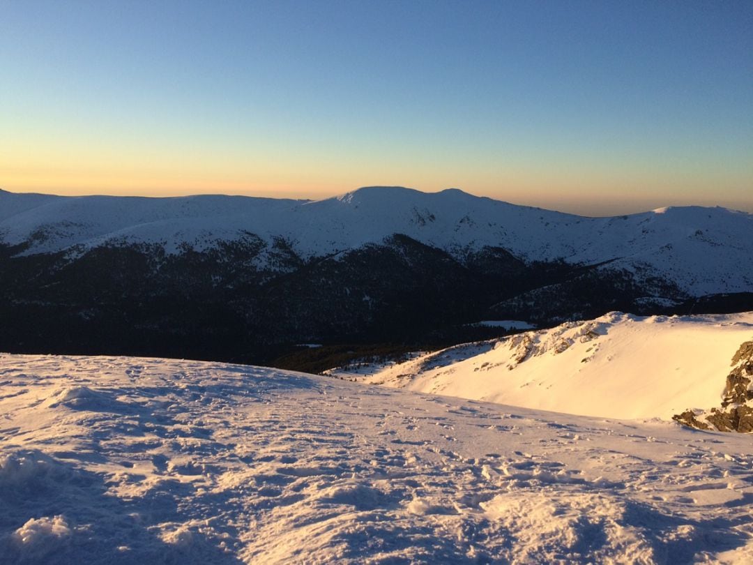 Una imagen de la sierra desde el Pico de Peñalara