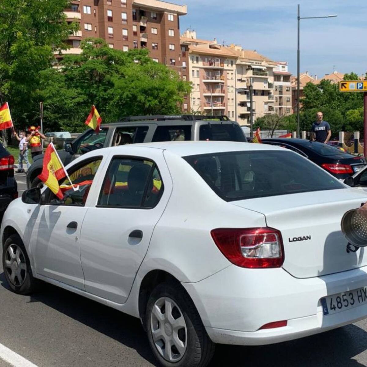 Las denuncias por daños en vehículos durante la manifestación del pasado sábado ascienden a tres