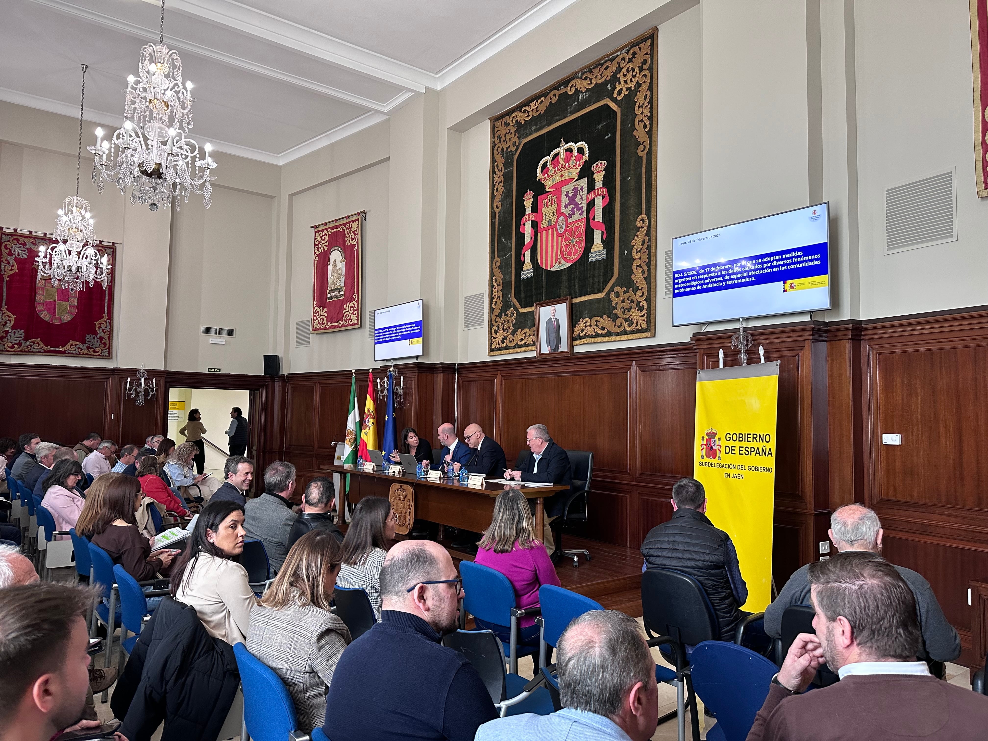 El Gobierno reúne en Jaén a los ayuntamientos afectados por el temporal para coordinar ayudas y acelerar la reconstrucción