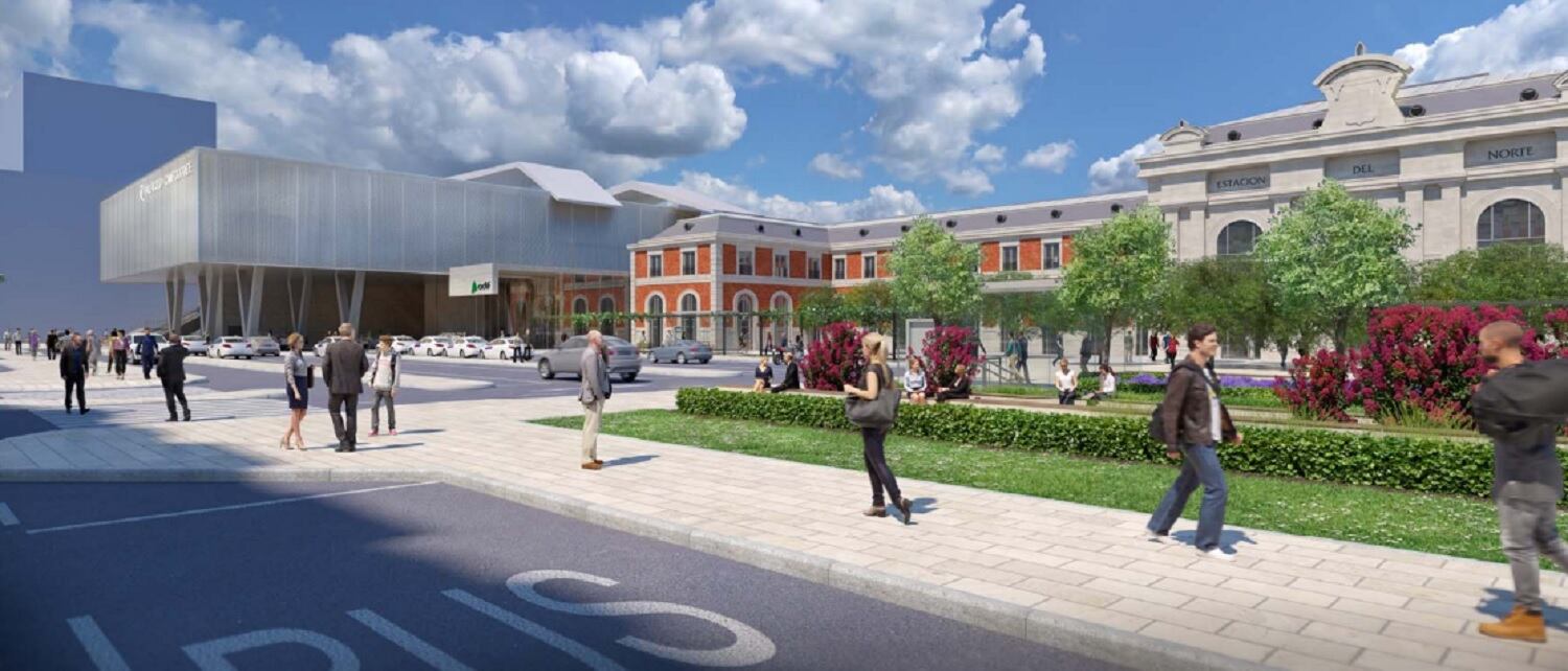 Recreación de la nueva Estación del Norte