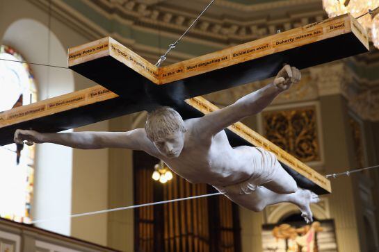 La escultura sera expuesta en capilla St. Marylebone Parish Church del 19 de febrero al 17 de marzo.