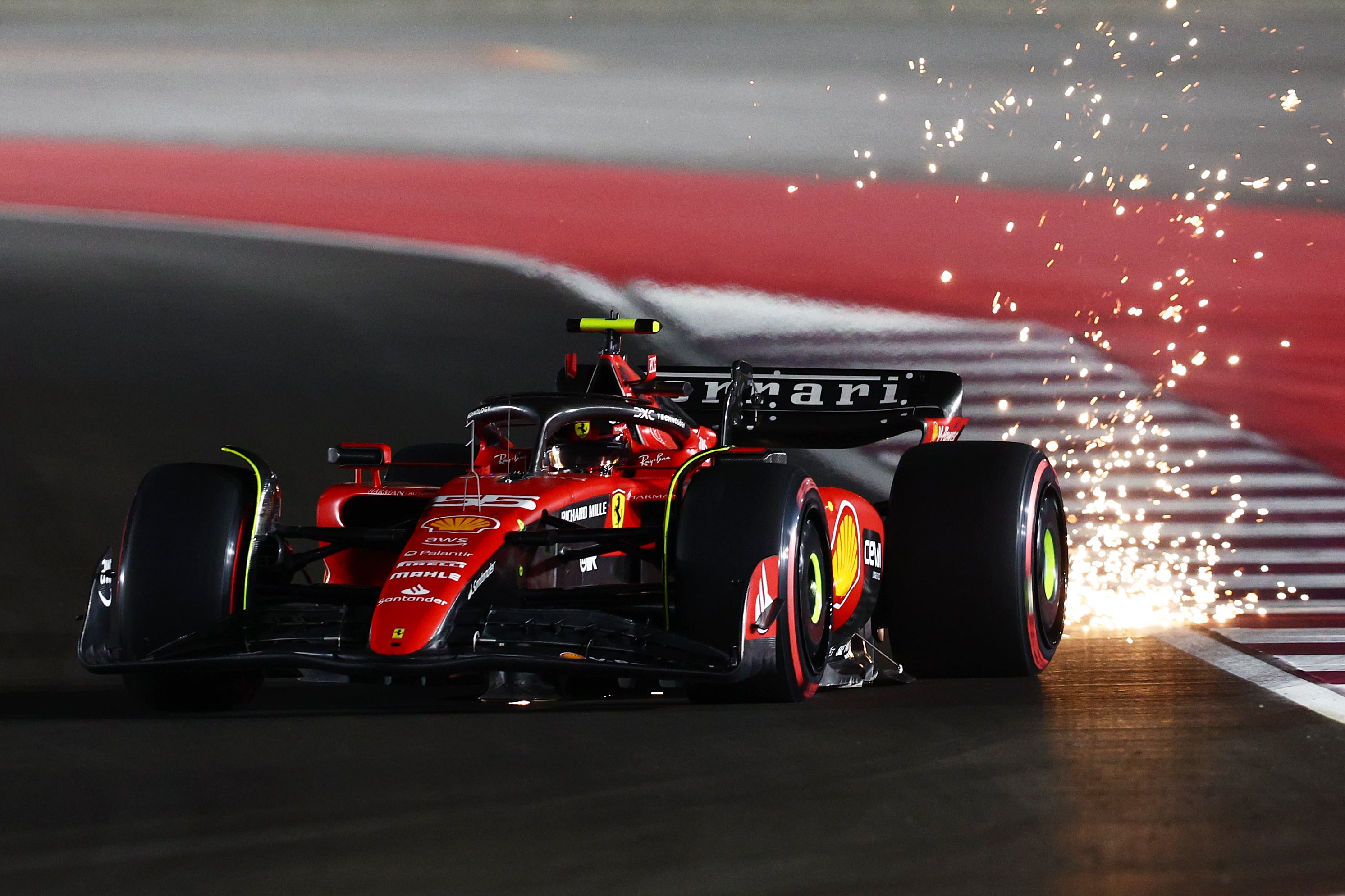 Carlos Sainz, durante una práctica del GP de Qatar.