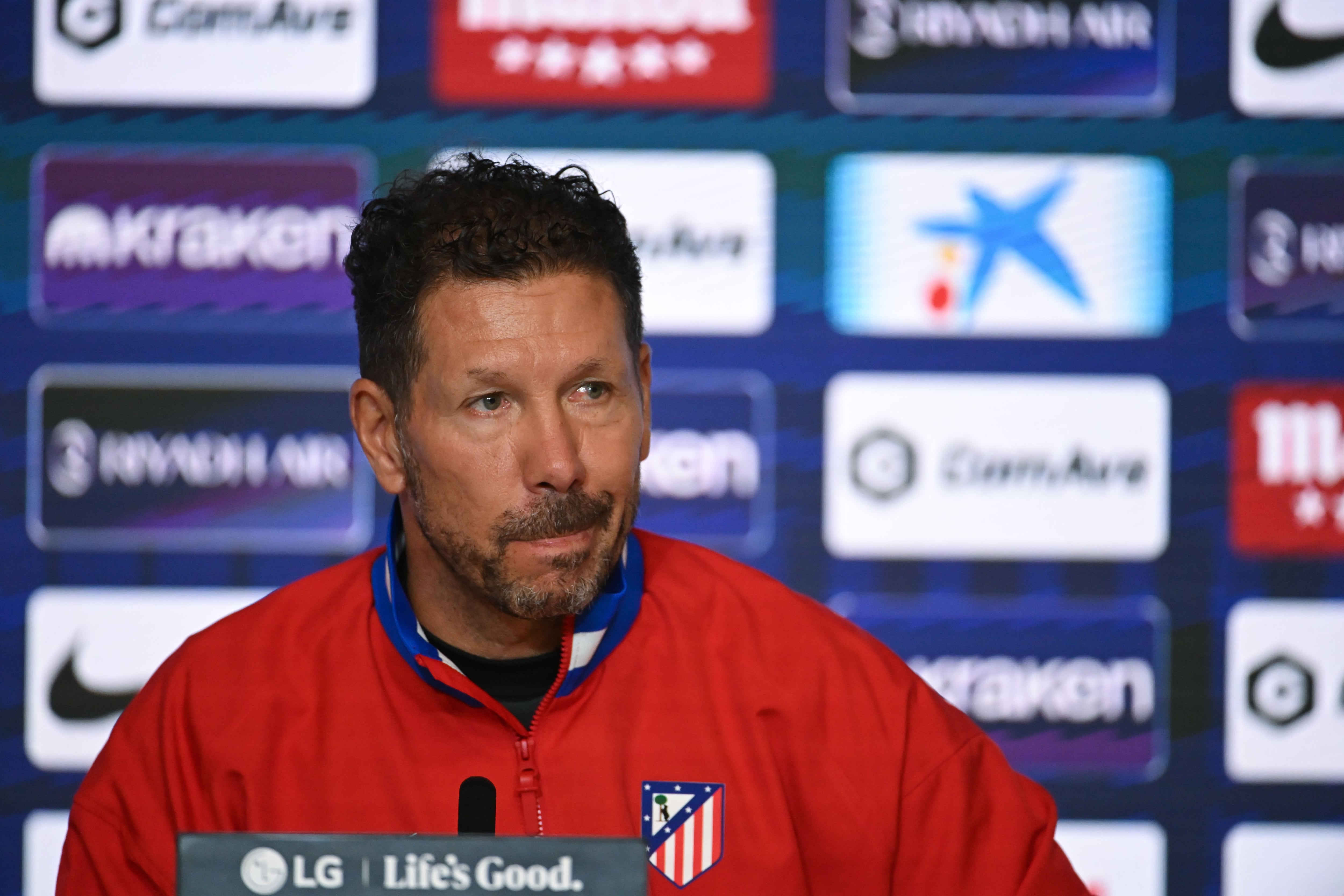 Simeone en la rueda de prensa previa al partido frente al Betis en LaLiga