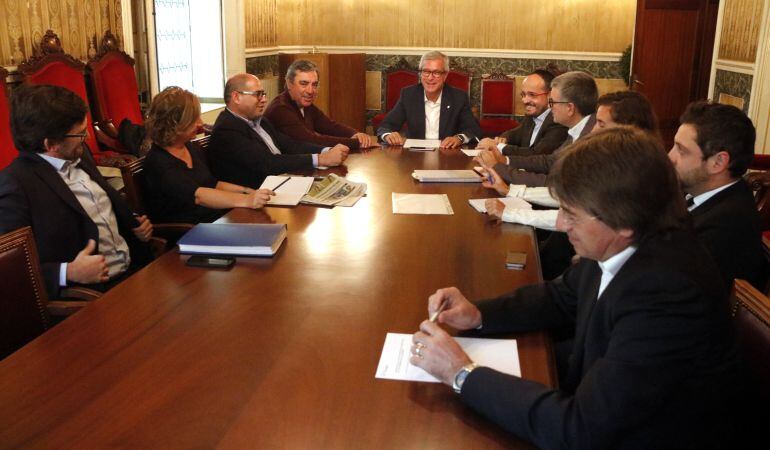 Reunió de la Junta de Portaveus aquest dilluns al matí.