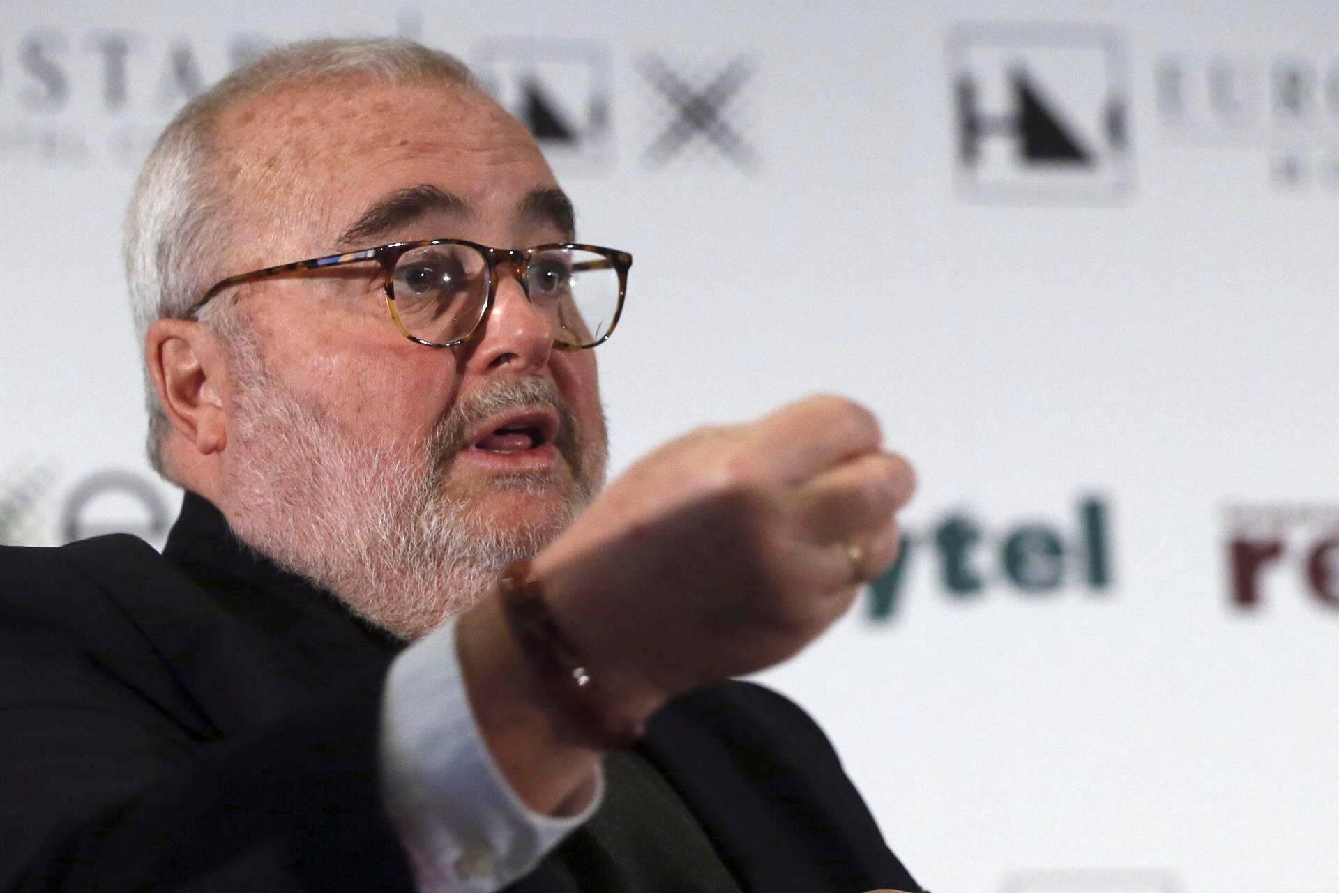 El exministro de Comercio y Turismo Javier Gómez Navarro en un acto en 2016