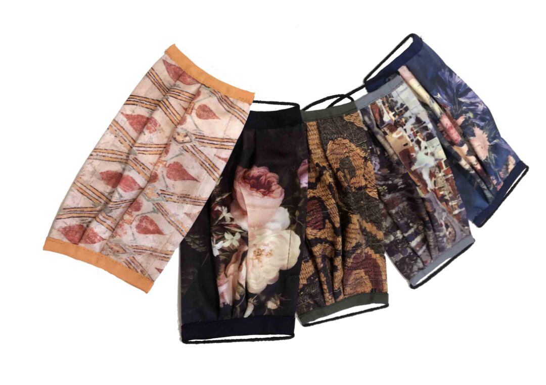 Algunes de les masacaretes solidàries inspirades en obres d&#039;art del Museu Nacional d&#039;Art de Catalunya