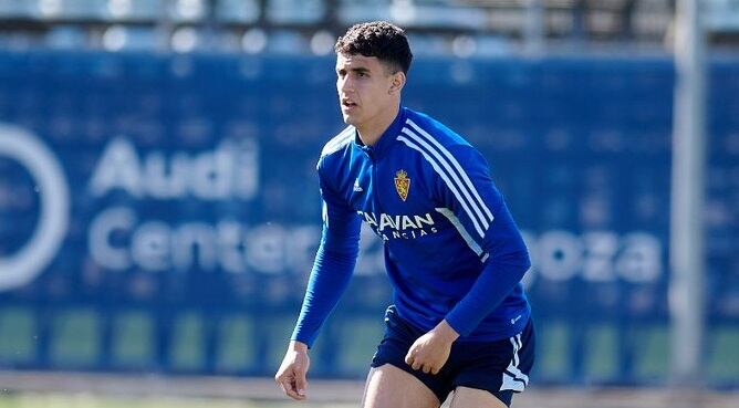 Marcos Luna, durante un entrenamiento en la Ciudad Deportiva