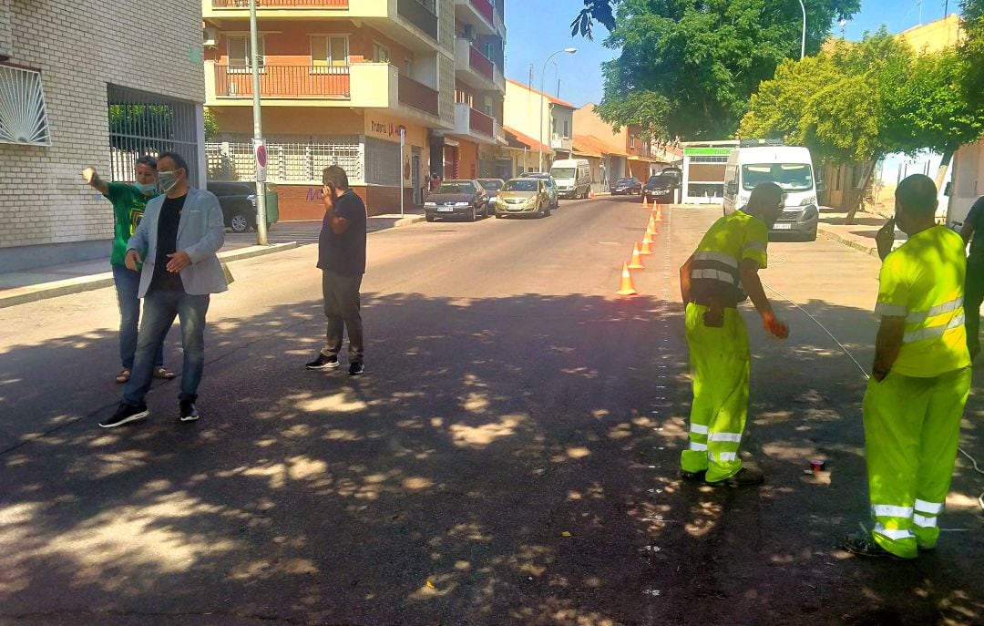 Mejoras en la calle Huerta de San Fernando de Henares.