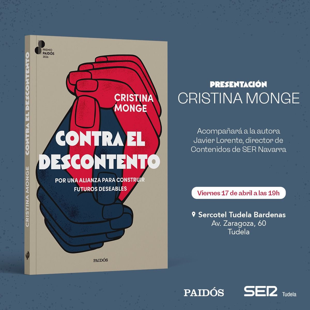Presentación en Tudela del libro de Cristina Monge