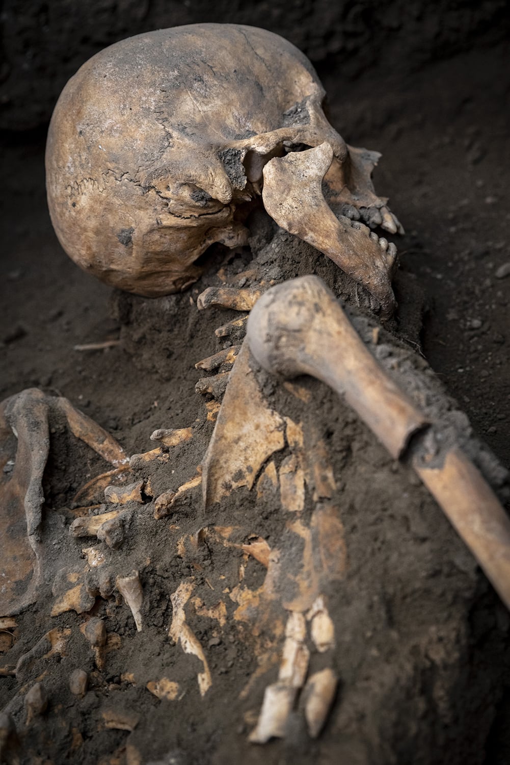 Han encontrado dos víctimas de la erupción, un hombre y una mujer, que conservaba cerca de ella varias monedas de oro, plata y bronce, y algunas joyas, incluidos aretes de oro y perlas. EFE