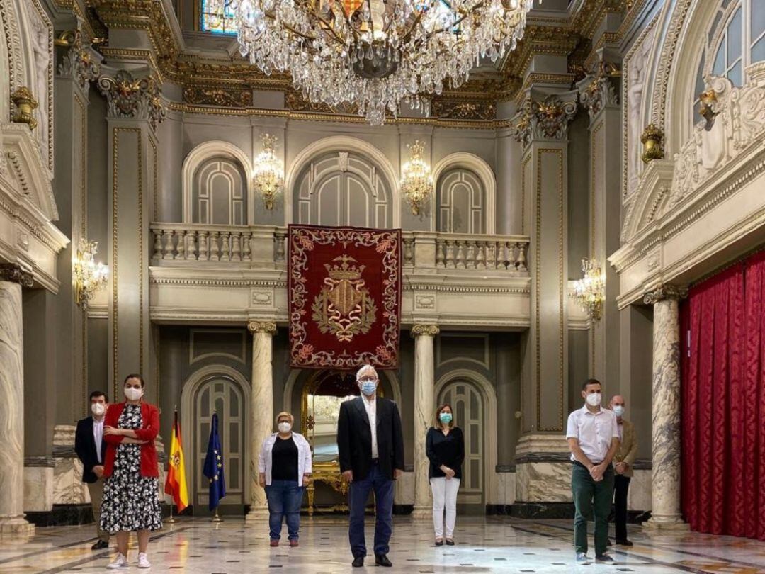 Minuto del silencio de la corporación municipal de València