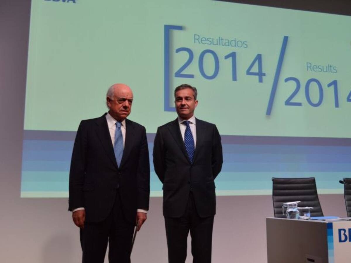 El BBVA ganó 2618 millones de euros en 2014, un 25,7 % más que el año anterior