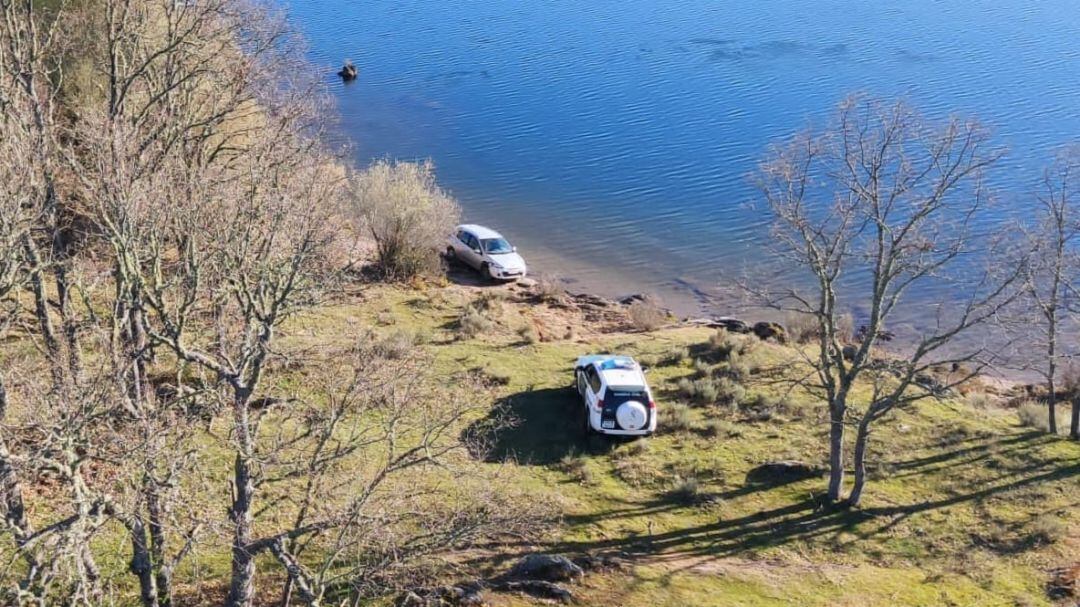 Lugar donde ha sido encontrado el vehículo del desaparecido