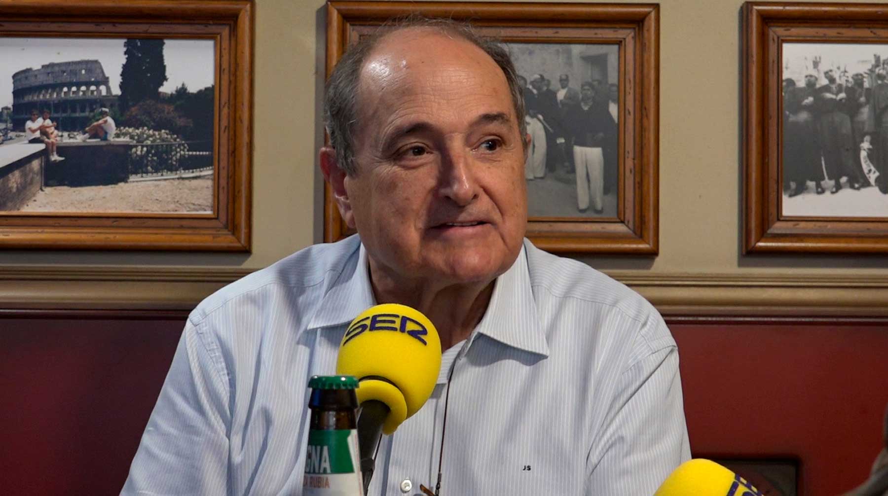 Josep Sanus, en su entrevista en Soc Alcoià para Radio Alcoy