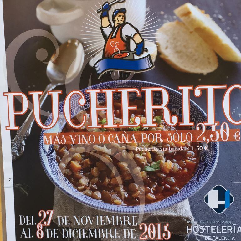 Cartel naunciador del Pucherito.