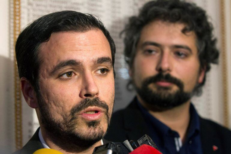 El coordinador general de IU y diputado nacional de Unidos Podemos, Alberto Garzón 