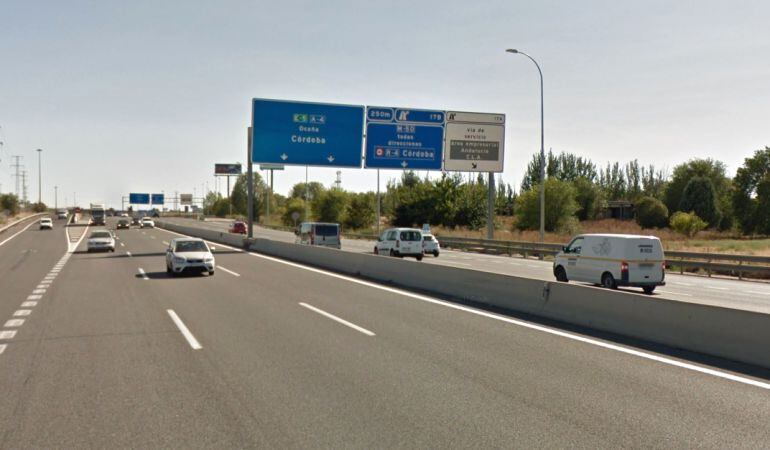 El accidente se ha producido en el kilómetro 17 de la A-4, a la altura de Getafe