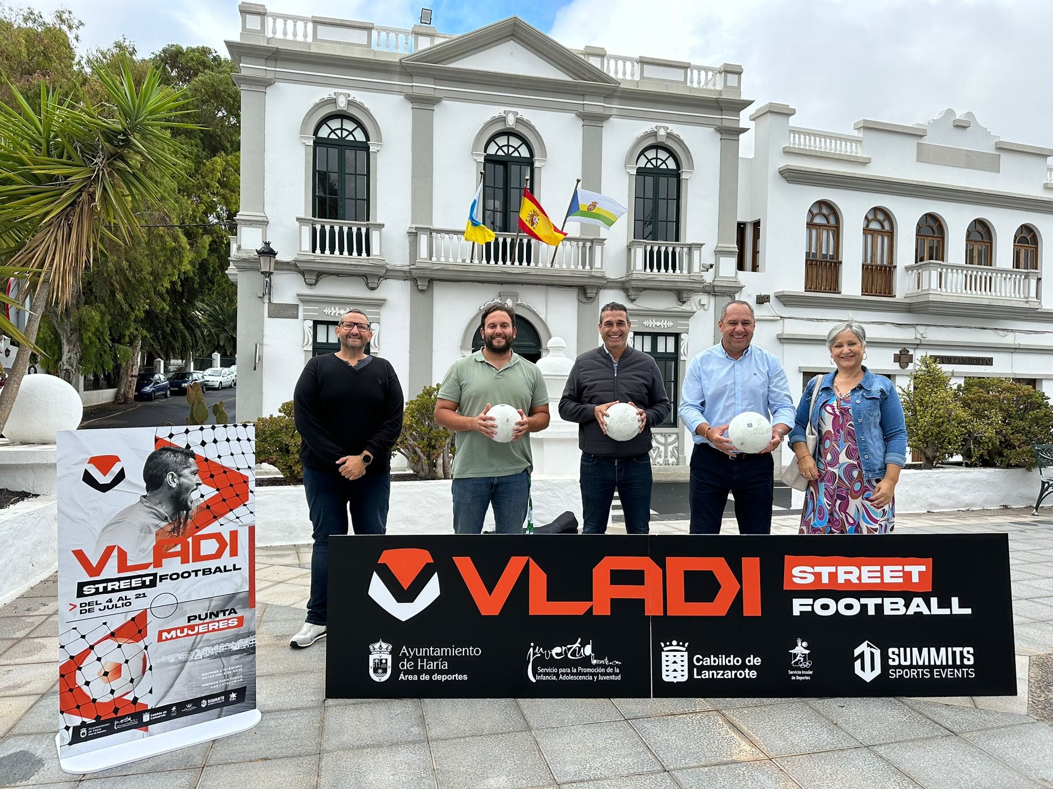 Presentación del torneo de fútbol callejero ‘Vladi Street Football’.