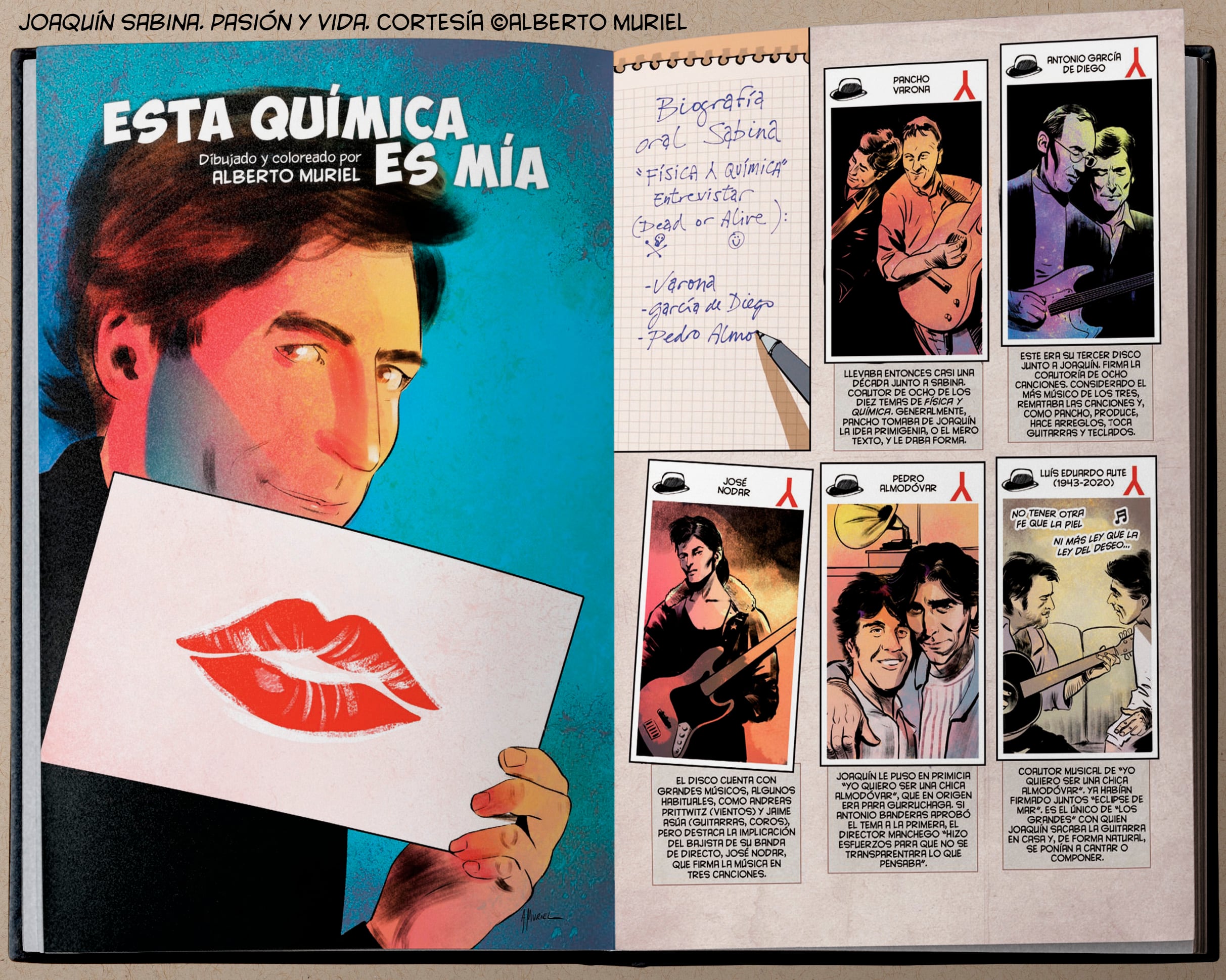 Páginas interiores del cómic.