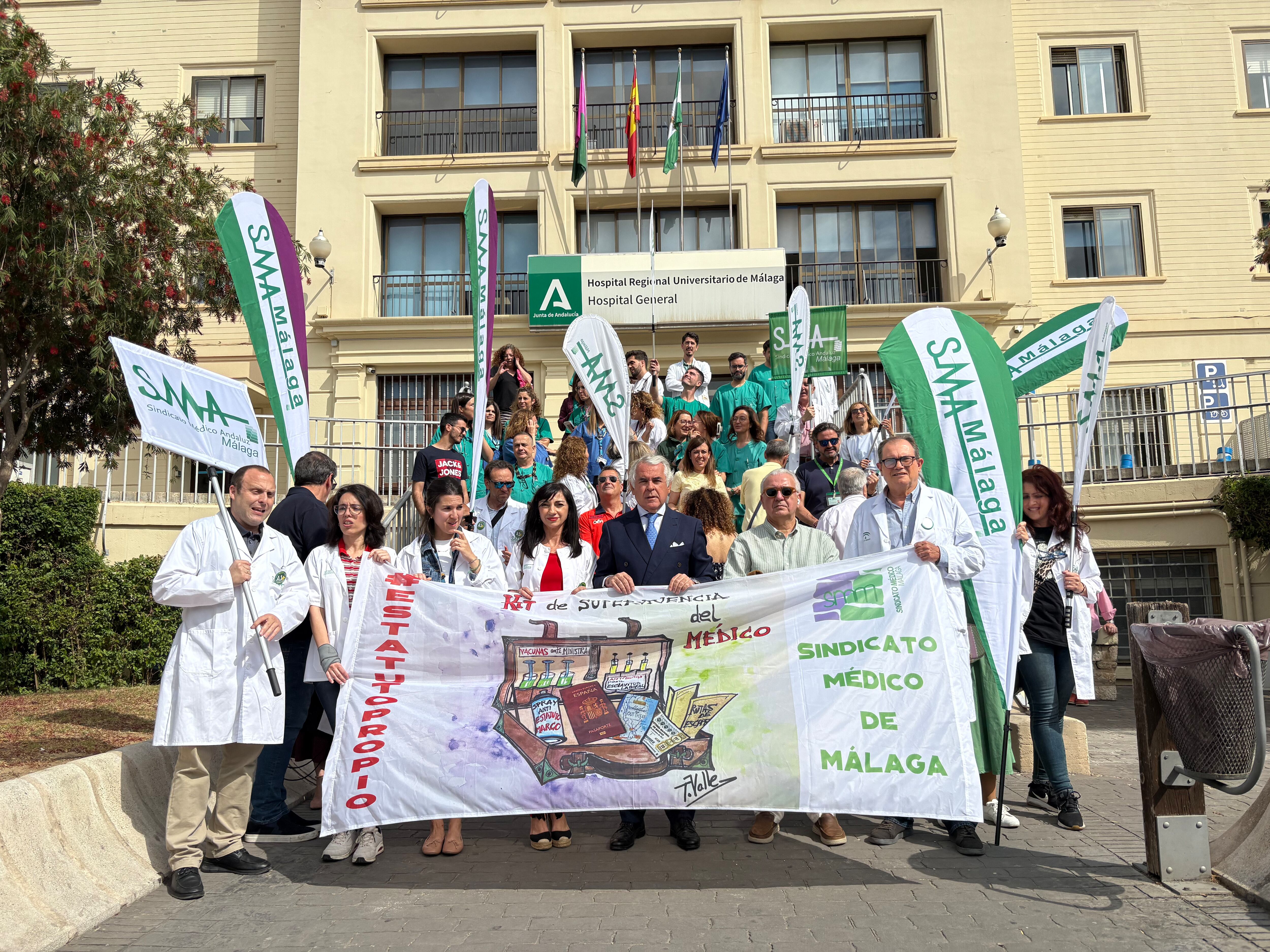 Protesta médica en Málaga
