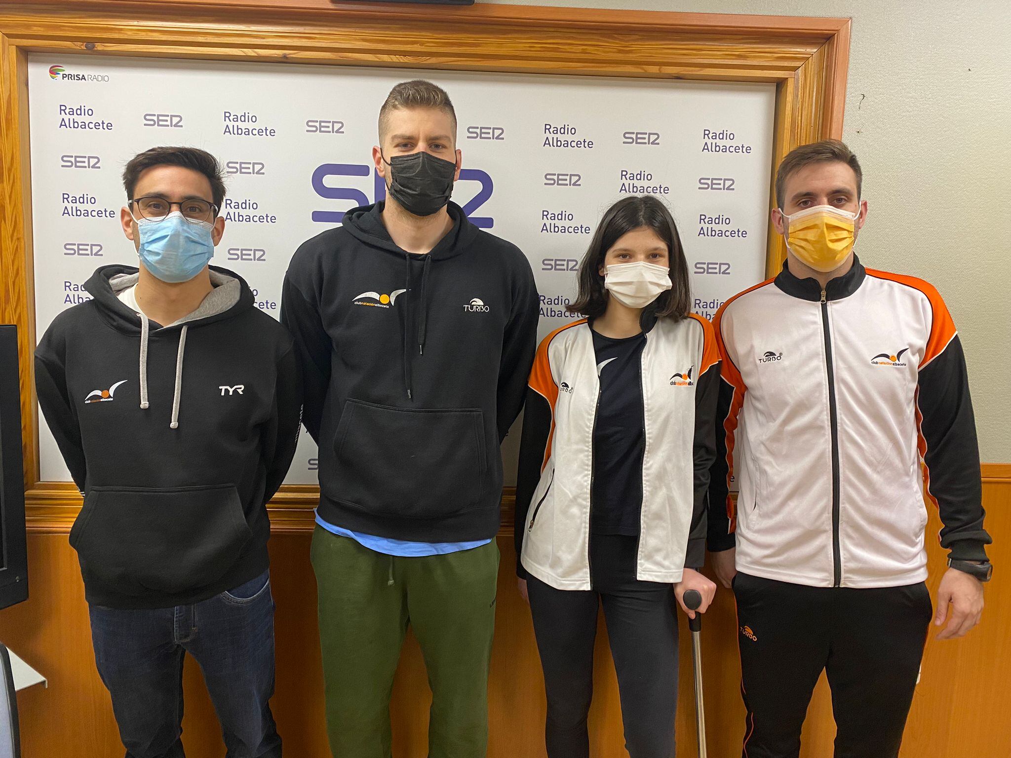 Javier Bañón, Pablo López, Isabel Smith y Alejandro Zornoza, en Radio Albacete