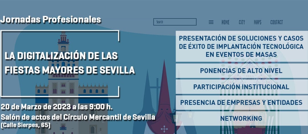 Cartel de las jornadas que se celebran el lunes en el Mercantil de calle Sierpes