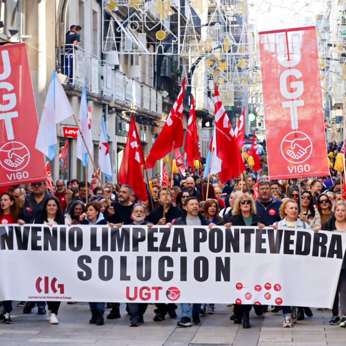 El sector de la limpieza de Vigo y provincia, en huelga