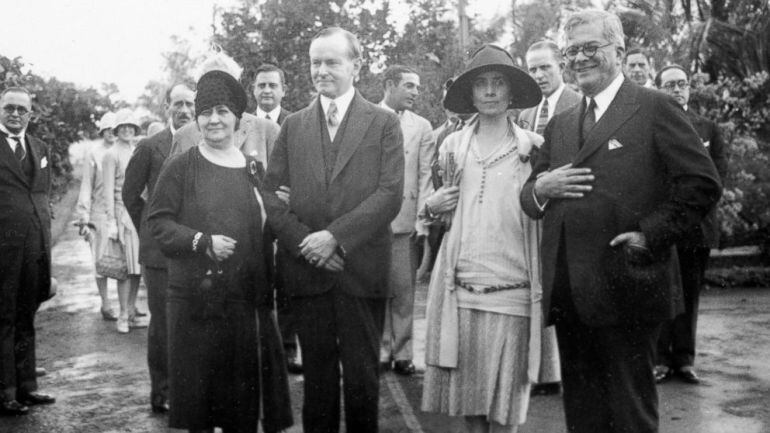 Los presidentes de EEUU y de Cuba en la primera y única visita de un presidente norteamericano a Cuba.