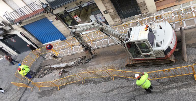 Obras en La Carrera de Jesús.