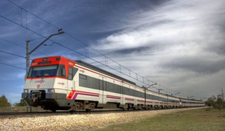 Un tren madrileño de Cercanías