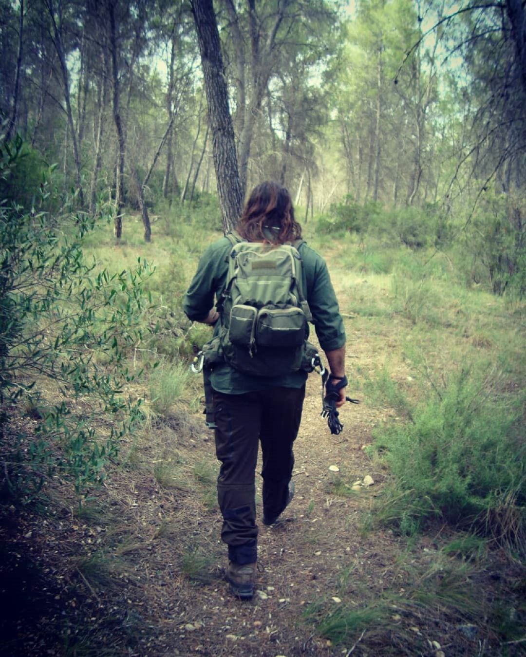 Maykol García, equipado para todo lo que pueda pasar en la naturaleza