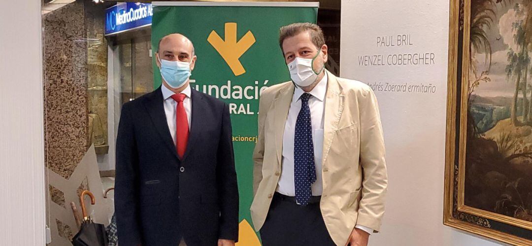 Javier Rueda y Luis Jesús García-Lomas presentan la convocatoria Rural Solidaria.